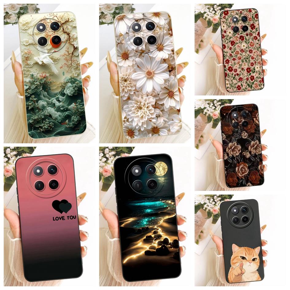 For Honor Magic 7 Lite Case BRP-NX1 Luxury Daisy Painted Soft Silicone Cover For Honor X9c Smart Bumper HonorX9c X 9c Phone Case