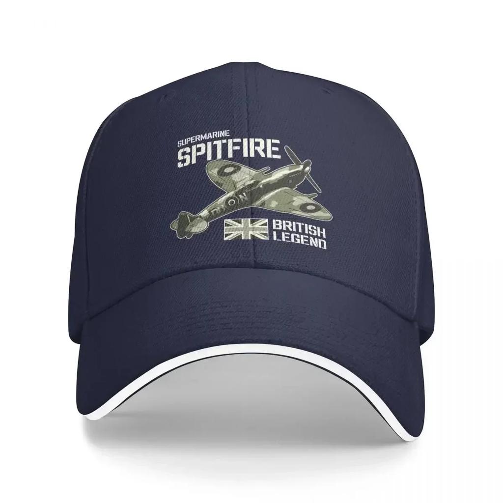Samolot myśliwski Samolot RAF Samolot z II wojny światowej Brytyjska legenda Spitfire Czapka bejsbolówka Unisex Czapka z daszkiem Daszek Przeciwsłoneczny Kapelusz outdoorowy