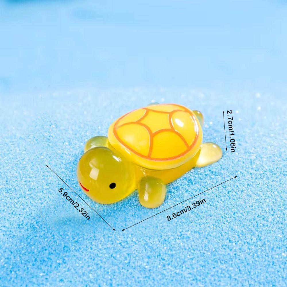 High Quality Resin Turtle Ornament Giant Cartoon Aquarium Fish Tank DIY Accessories Luminous Turtle Micro Landscape Decoration