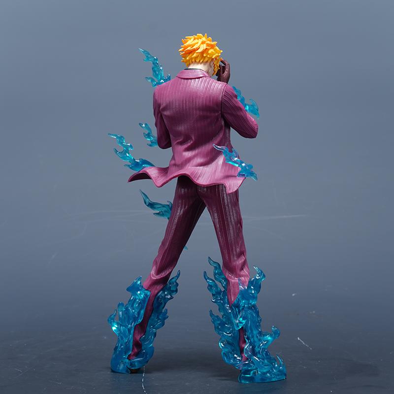 25cm One Piece Anime Figure Sanji Figures Pop Smoking Sanji Figurine Pvc Statue Model Collection Desk Decor Toys Birthday Gifts