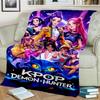 K-Pop Dämonenjäger Abenteuerdecke Geeignet für Sofas, Betten, Büros und Camping - Perfektes Geschenk für Halloween Weihnachten