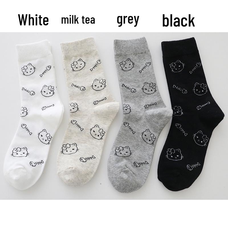 

Женские мультяшные спортивные носки до середины икры Hong Kong Weisi - Влагоотводящие, устойчивые к запаху, удобный хлопок - Коллекция Осень/Зима One size (35-42)