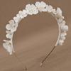 Fascia da Acconciatura Fata Corona Bianca Fascia per Capelli Moda Tiara Nuziale Sposa Matrimonio
