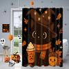 Halloween Katzen Muster Badezimmer Duschvorhang Mit 12 Haken Heim Badezimmer Dekor Und Accessoires