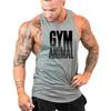 Muscleguys Men Bodybuilding Stringers Sleeveless Vests Gym Fitness Tank Tops Summer Cotton Sport Clothing European and American Hurdle Tops