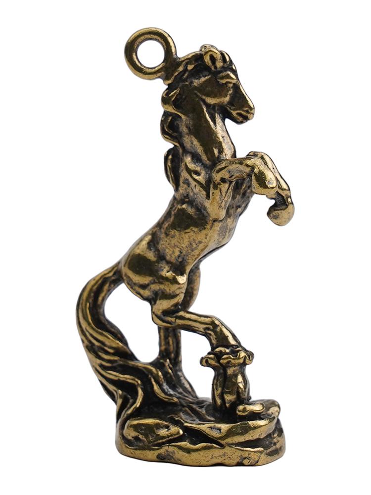 Copper Horse Figurines Small Cute Home Desktop Decor Keychain Horse Office Living Room Tea Table Sculpture 2026 Horse Statue