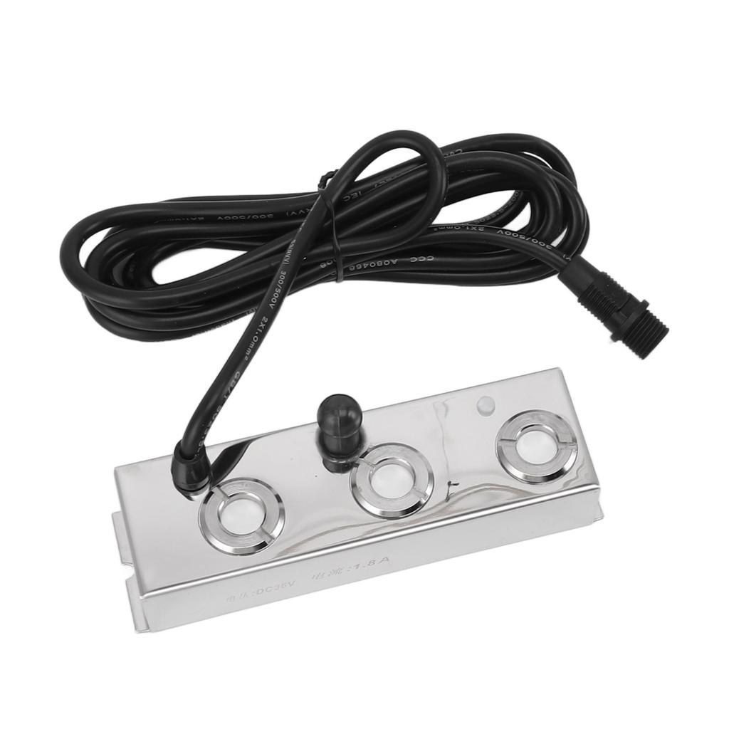 Nebelmaschine Geräusch 304 Edelstahl 3 Köpfe IP67 Wasserdicht Automatische Stromausfall Nebelmaschine Vernebler für Gewächshaus Garten Rasen Teich