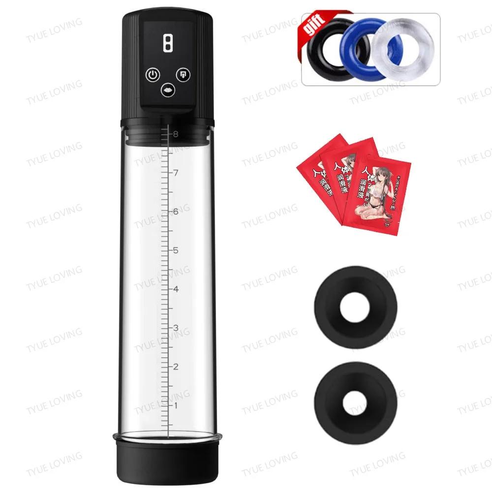 Men's Personal Electric Penis Enlargement Vacuum Pump for Safe Cock Enlarger Ed Pump Sex Toys for Men Masturbator Dick Pump