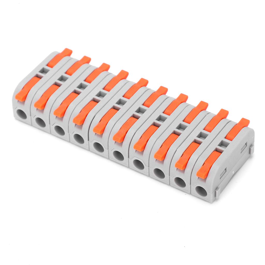 20Pcs Wire Conductor Connector  LeverNut 1in1out Fast Lighting Terminal Block