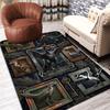 Ancient Creatures Pattern Rug Floor Mat for Living Room or Bedroom Soft and Comfortable Carpet a Gift for Birthday and Holiday.