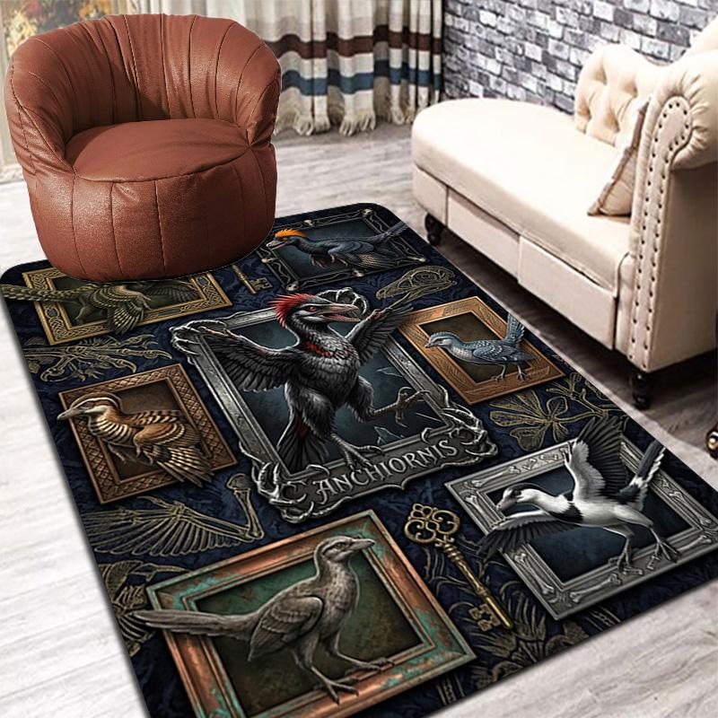 Ancient Creatures Pattern Rug Floor Mat for Living Room or Bedroom Soft and Comfortable Carpet a Gift for Birthday and Holiday.