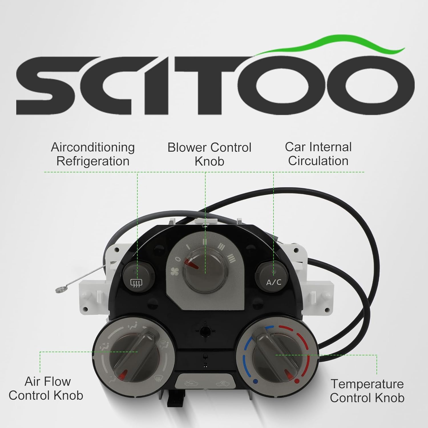 SCITOO Climate Control Module AC Heater Control Panel 2012-2013 for Nissan Versa 2015-2018 for Nissan Micra for 27510-1HM5A