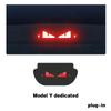1PC Car Stickers Top Tail Light Emblem For Tesla Y Stickers Auto Mounted Brake Light Projection Board Decal for Tesla Model 3