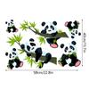 Cartoon Bamboo Panda Wall Stickers For  Home Decor Living Room Panda Mural Decals Bedroom Decorative Sticker