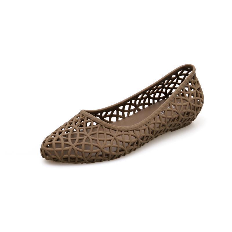 2020 Women's Summer Fashion Soft Sole Flat Sandals - Hollow Jelly Beach Shoes