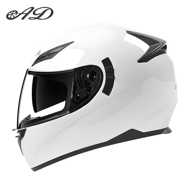 Full Face Motorcycle Helmet Electric Scooter Riders Adult Unisex ABS Safety With LED Rear Light 3C DOT Certified