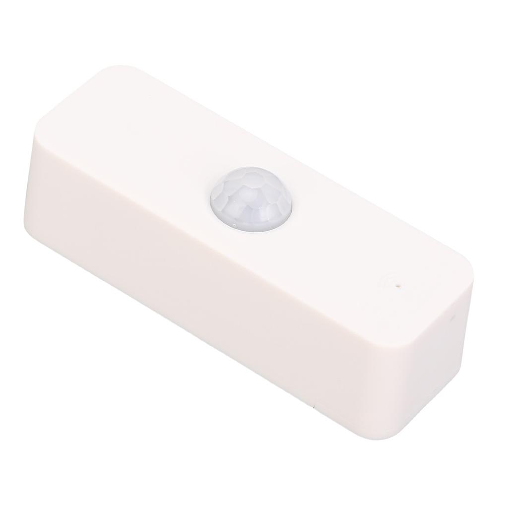 Smart Motion Sensor Compatible Wireless APP Remote Control Home Security System Motion Detector for Smart Lights and Home Automation ABS White 6m Ran