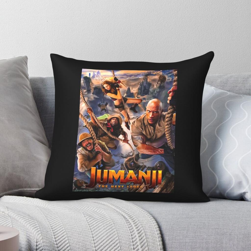Jumanji The Next Level Pillowcase Polyester Linen Velvet Pattern Zip Decor Pillow Case Bed Cushion Cover