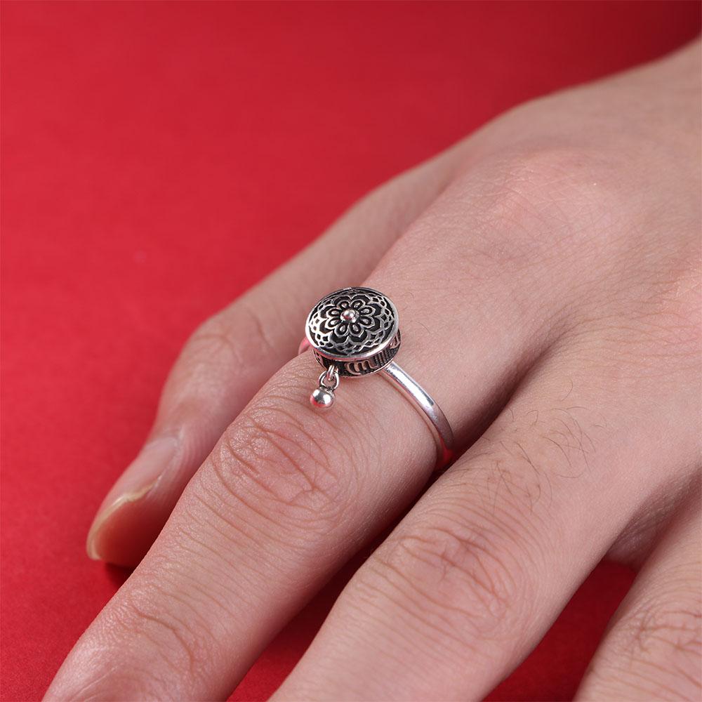 Gift Hua Tai Sui Buddhism Amulet Opening Ring Female Rings Ethnic Style Ring Korean Style Ring