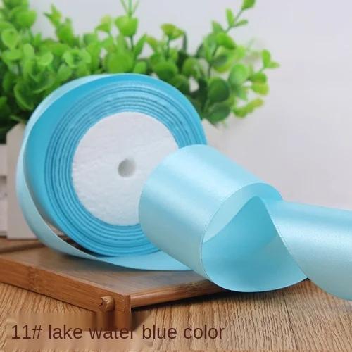 25Yards/Roll 6mm 10mm 15mm 20mm 25mm 40mm 50mm Silk Satin Ribbons for Gift Packing Christmas Party Decoration Fabric Crafts DIY