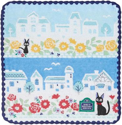 Marushin Ghibli Hand Delivery Character Blue Sky 1005045800 Towel, Kiki's Service, 100% Cotton, Goods, Gift, Birthday, Mother's Day, Koriko,