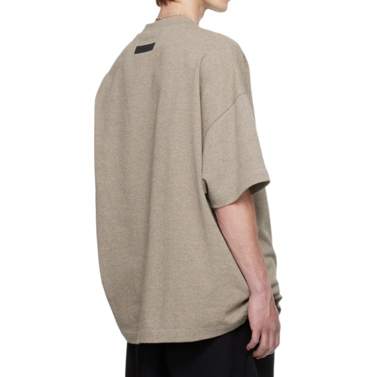 Fear of God Essentials Heavy Short-Sleeve Tee Heather Grey Men Tops 125SU242001F