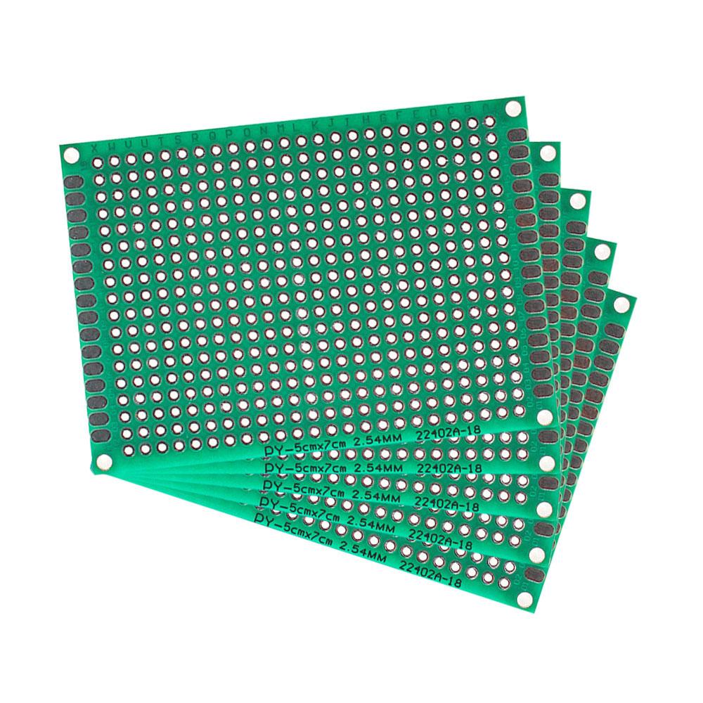 10PCS 5*7CM Pcb Board Green DIY Main Boards Double Sided Prototype Pcb Universal Board