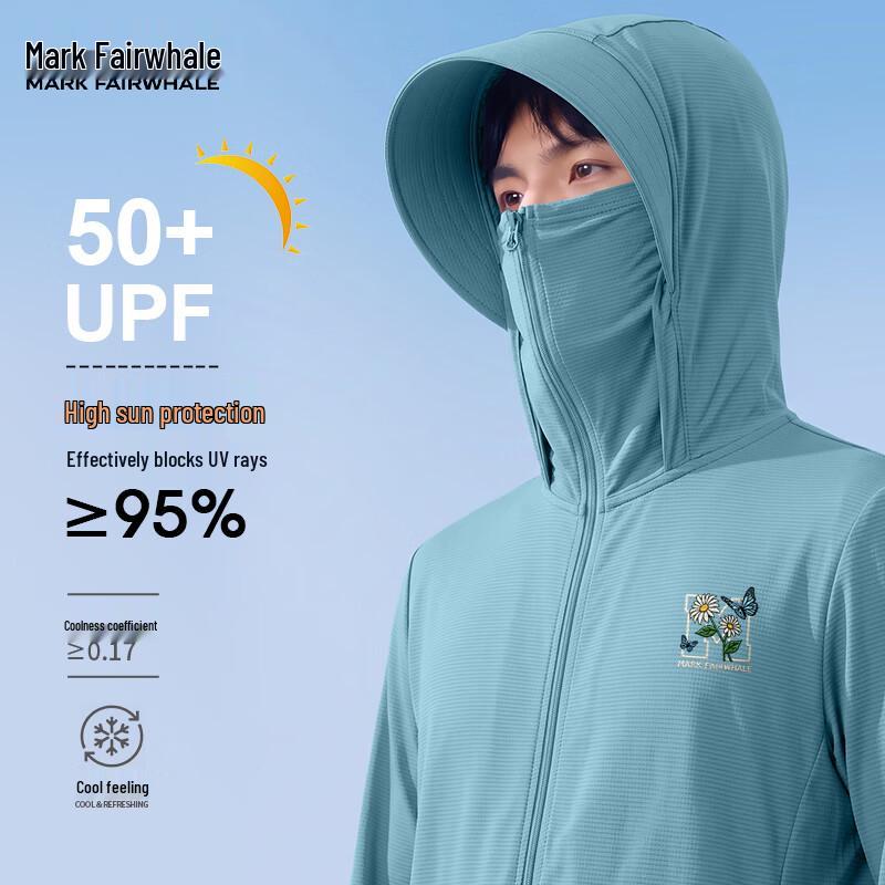 Mark Fairwhale Men's Ice Silk UPF50+ Hooded Sun Protection Jacket