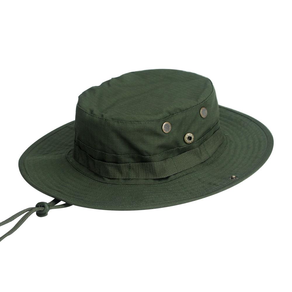 Faltbarer Militär-Camo Eimerhut mit breiter Krempe für Outdoor-Wandern & Angeln