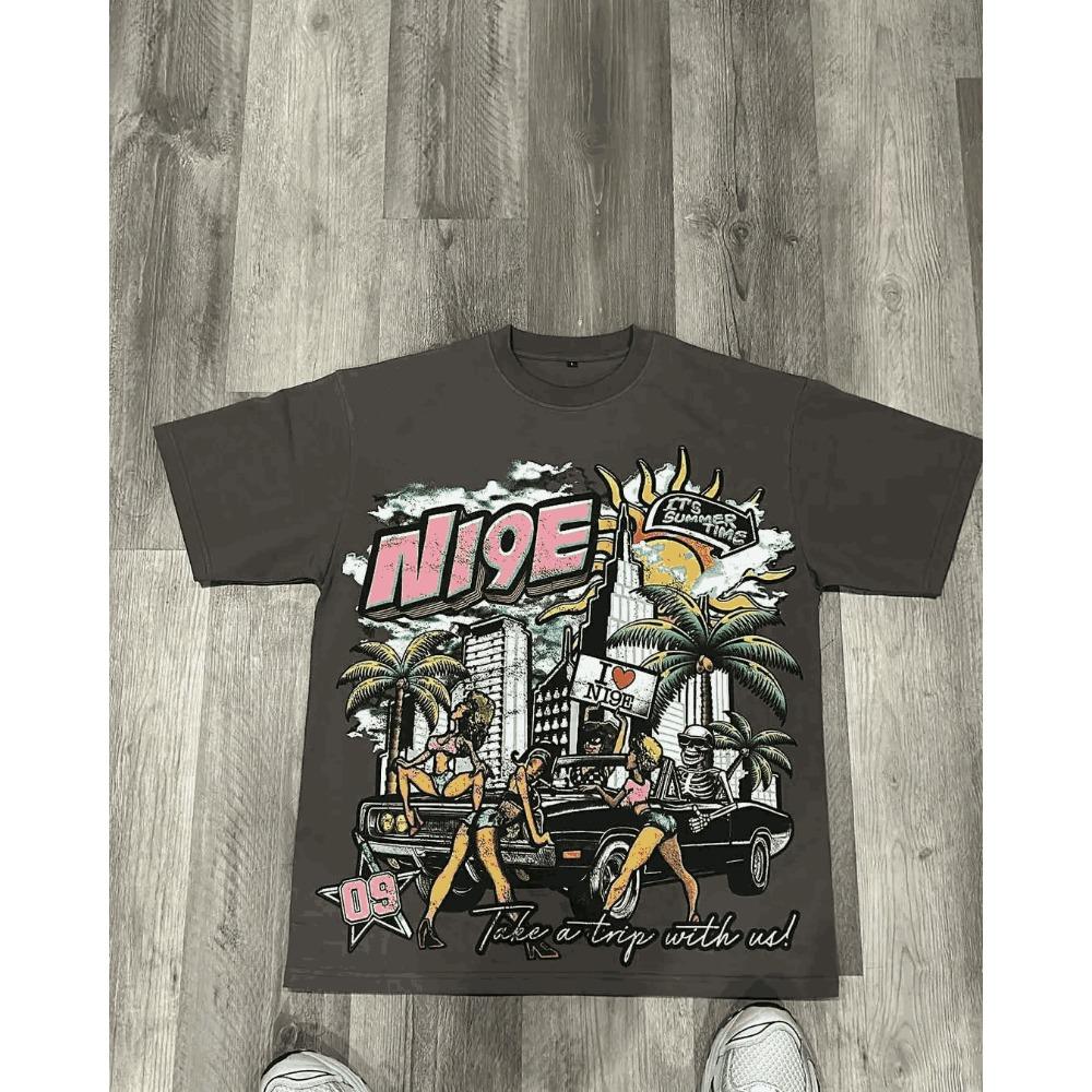 

hot American Miami Style Graphic T-Shirt men women Harajuku Y2k Top Oversized summer new tee Couples Pro Choice Gothic Streetwear Retro Men Clothing XXXL