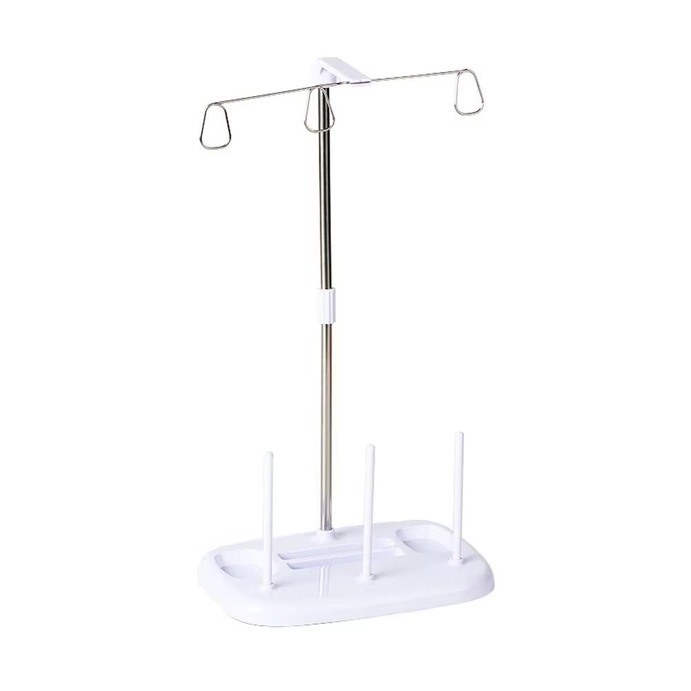 

3 Spool Thread Holder Stand Light Weight Embroidery Machine Wire Rack Sewing Accessories for Household Sewing Machine білий