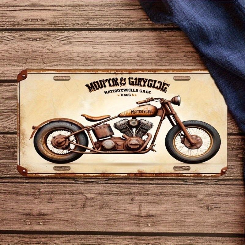 Car License Plate Metal Wall Decor 15x30cm