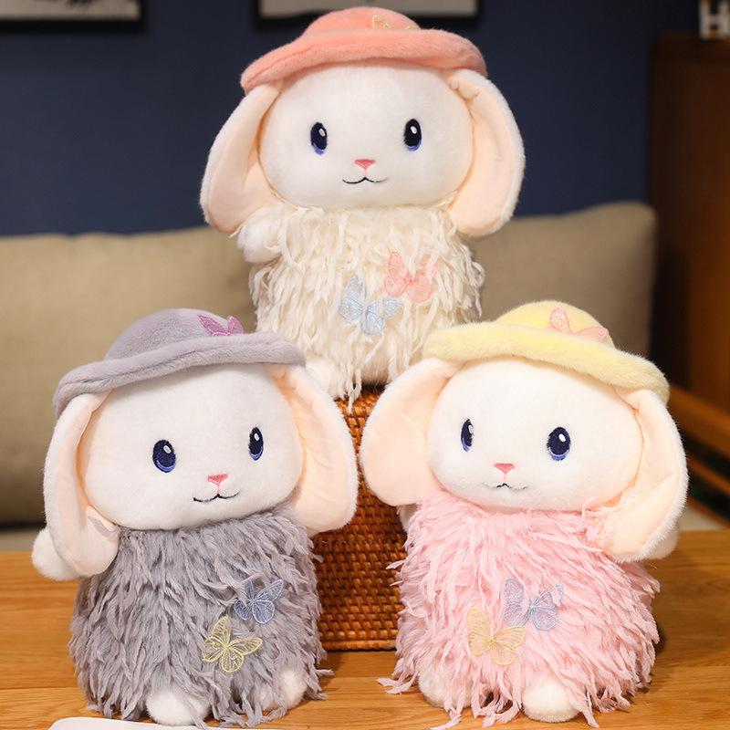 Hooded Little White Rabbit Doll Plush Toy Little Rabbit Rabbit Snow Rabbit Doll Children's Company Soothing Doll