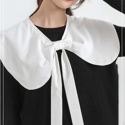 Chic Bow Shawl, Cape Shoulder Half Shirt, Blouse, Detachable Poncho, Cosplay Costume Accessory,