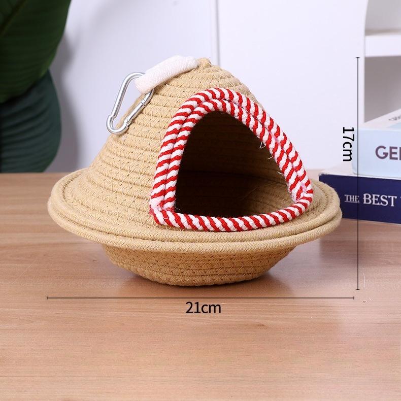 Bird Warm Nest Fleece Birdhouse Hanging Sleeping Bed Cage Accessories for Parrots Canaries Cockatiels