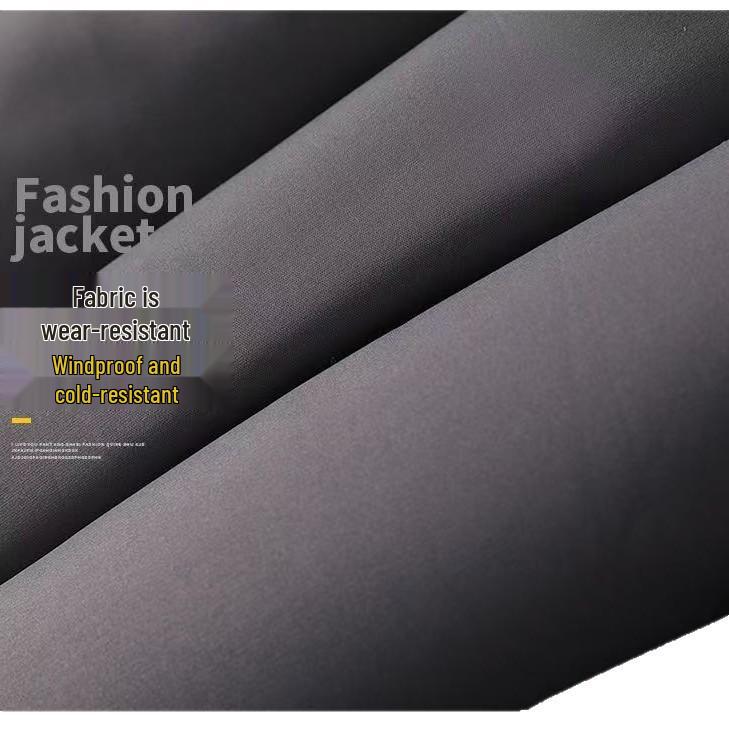 Men's Hooded Cotton Jacket - Thick, Solid Color, Plus Size, Autumn/Winter Outerwear