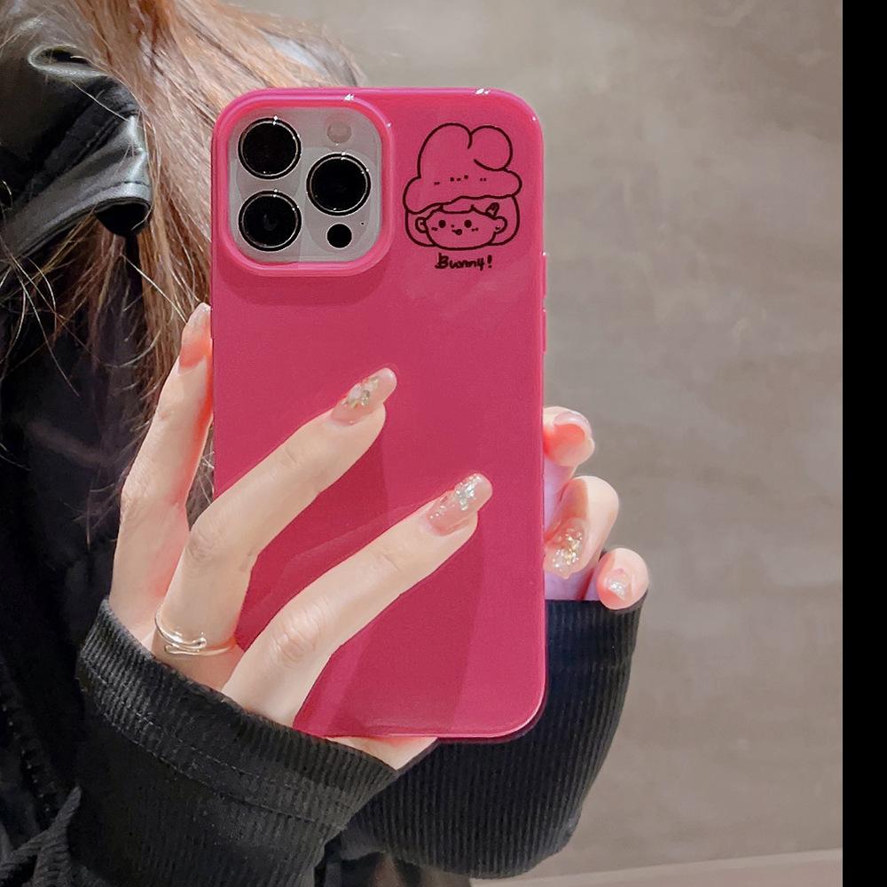 Couple Suitable for Iphone16 Apple 15pro Max Mobile Phone Case 11/Xs Glossy 8p Silicone 14 Couple 12 Soft