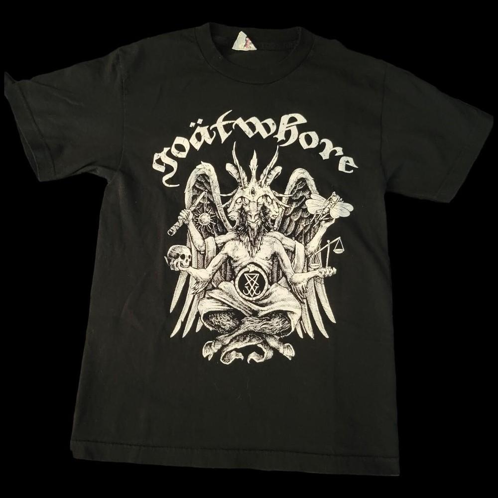Maglietta Unisex in Cotone Vintage Metal Band Goatwhore Tour Concerto EN181 Maglietta Unisex
