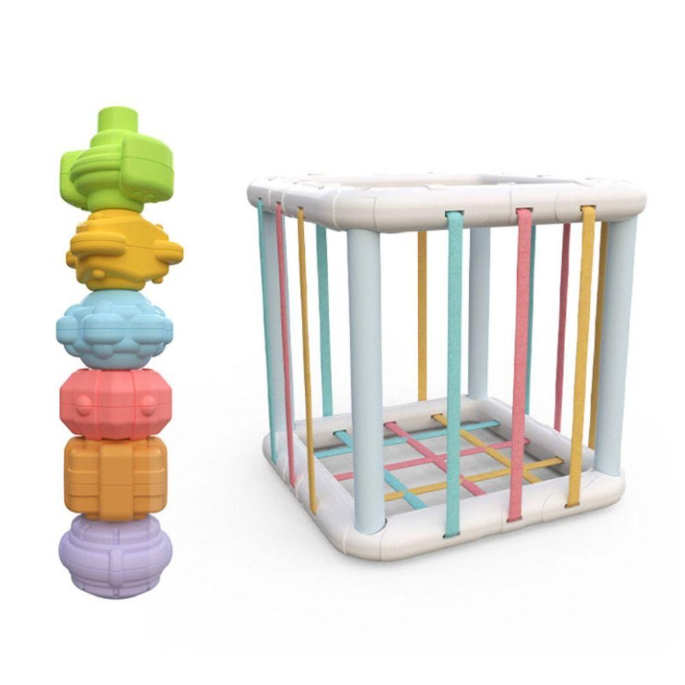 Grip Training Sorting Game Toy Colorful Shape Cognition Blocks Baby Education Toy Montessori Toy