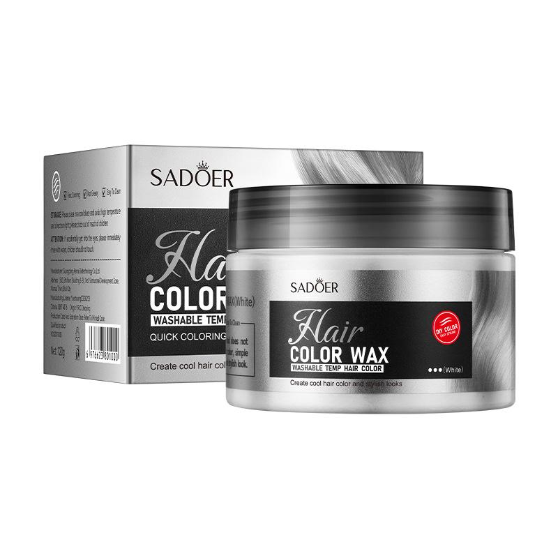 Argile Colorante pour Cheveux 120g SADOER Cire Coiffante Volume Naturel