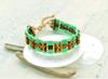 MIYUKI Tila & Bauchketten Armband Set - Tila und Halb-Tila Perlen Kreuz Quadrat Armband BFK-483