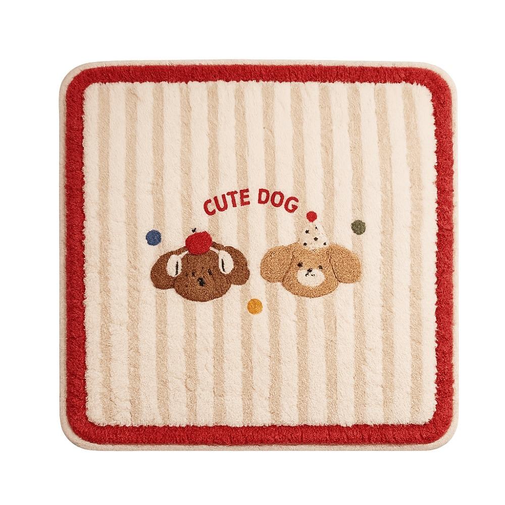Cartoon Chair Cushion Anti-slip Dining Chair Pad Cute Plush Seat Cushion  Home Office