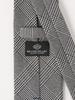 [BEAMS HART] Glen Check Necktie for Men, White, Free Size, 414417539940188