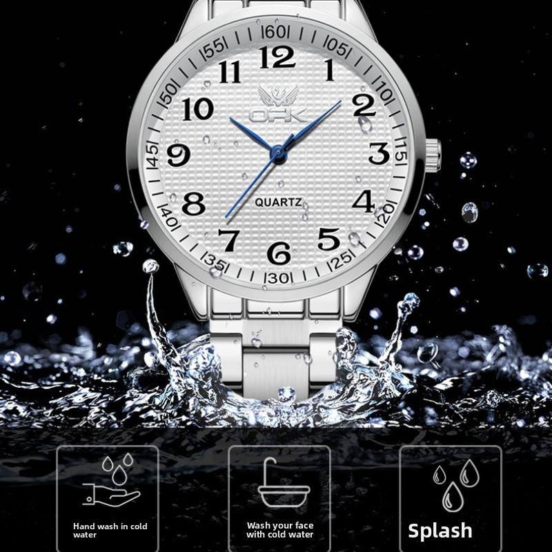 OPK Brand Watch Waterproof Quartz Watch Digital Scale Simple Business Men's Watch Men's Watch