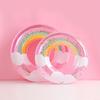 SBART Thickened Glitter Cloud Rainbow Inflatable Swim Ring