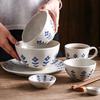 Japanese Style Ceramic Plate Retro Restaurant Dessert Salad Bowls Delicious Dishes Dining Plates Exquisite Home Tableware