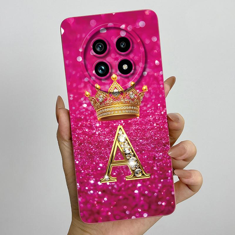 

Liquid Silicone Crown Letter Phone Case For Realme 13 Pro Plus 13Pro 13ProPlus 5G Shockproof Camera Lens Protect Soft Back Cover Realme13 ProPlus