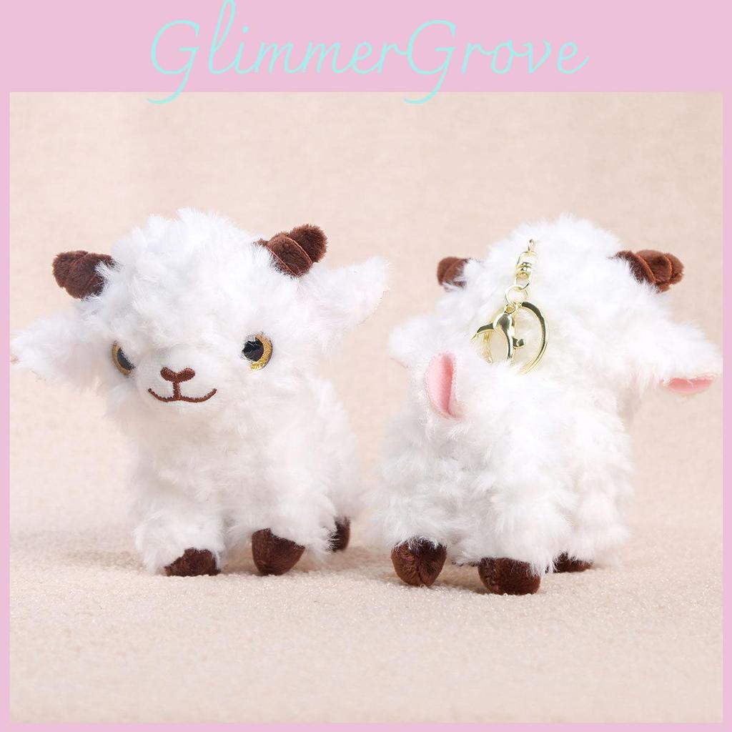 Miniature Sheep Plush Doll With Pp Cotton Filling For Bag Charm And Collectible Gift Items