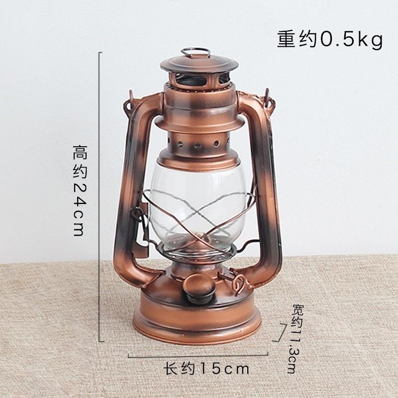 Nostalgic Old-fashioned Retro Decoration Kerosene Lamp Lantern Hotel Room Home Accessories Scene Atmosphere Decoration