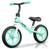 Children'S Balance Bike With Foam Wheels Eva 12" Fliko Turquoise And White